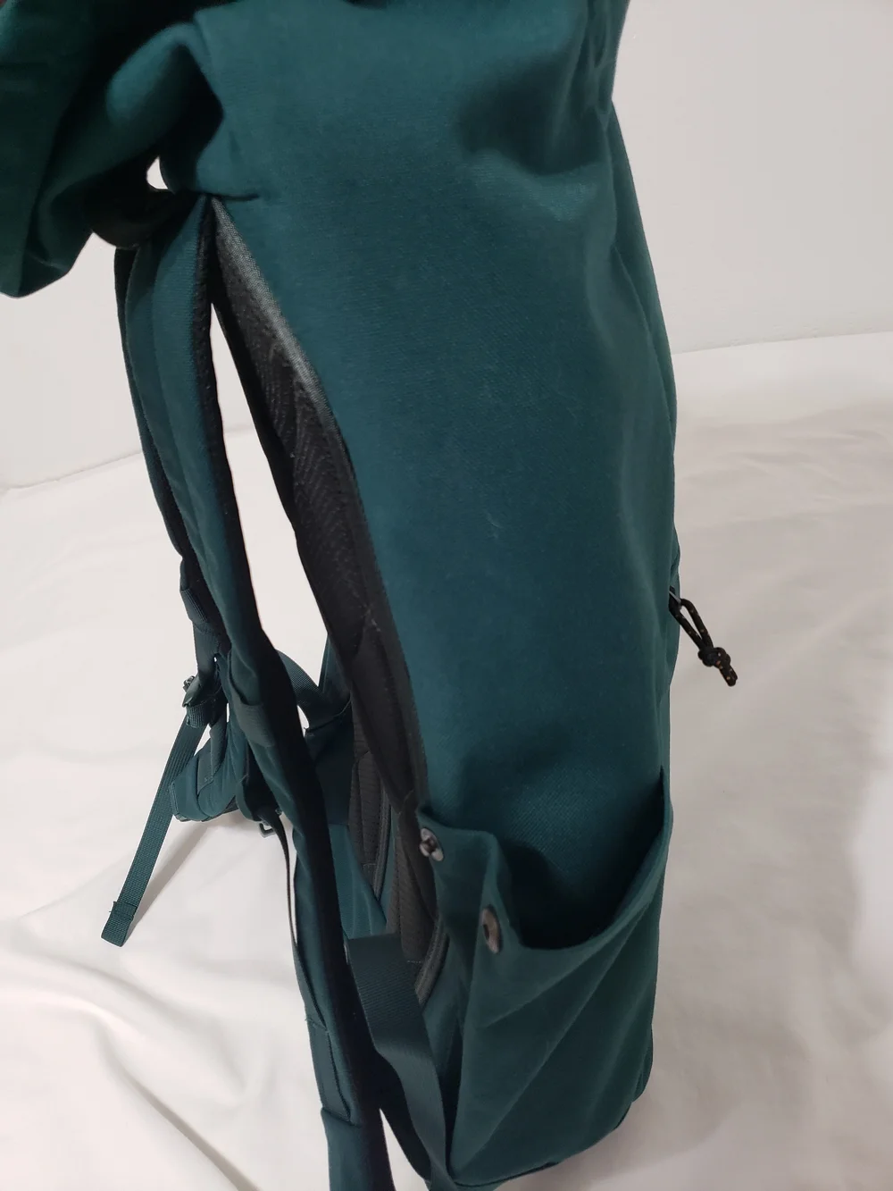 REI Co-op Ruckpack Roll Top Backpack Teal Green Laptop Travel Hiking Daypk